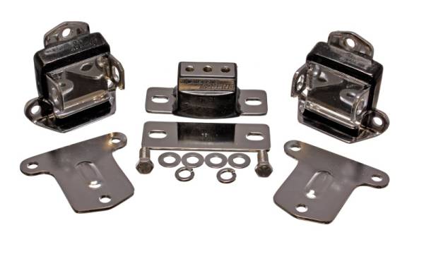 Energy Suspension - Energy Suspension 67-72 Chevrolet Camaro Black Motor and Transmision Mounts; Chrome Finish