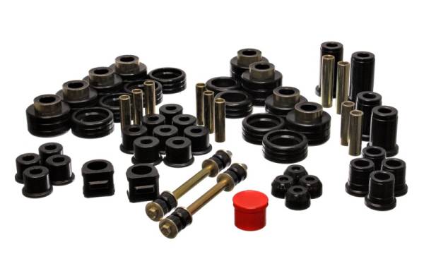 Energy Suspension - Energy Suspension 88-98 Chevy/GMC 4WD  Black Hyper-flex Master Bushing Set