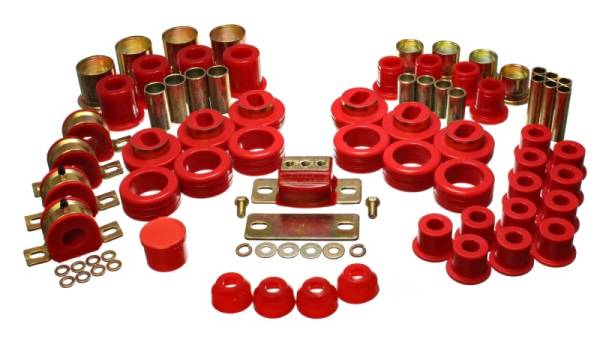 Energy Suspension - Energy Suspension 81-87 Chevy/GMC 2WD 1/2 Ton PickUp Red Hyper-flex Master Bushing Set