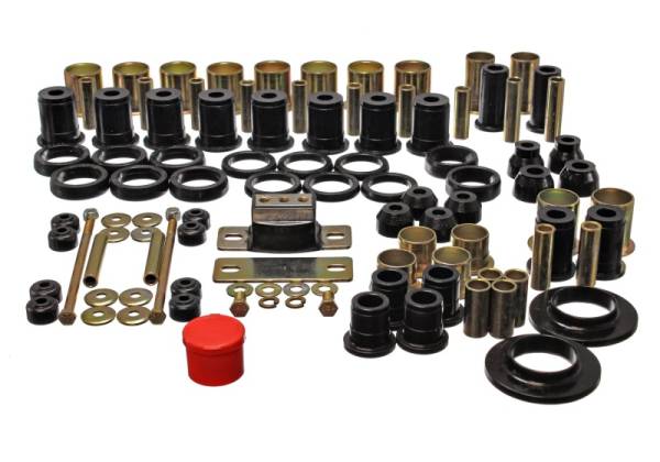 Energy Suspension - Energy Suspension 78-87 Oldsmobile Cutlass/442/F-85/Europa Black Hyper-flex Master Bushing Set