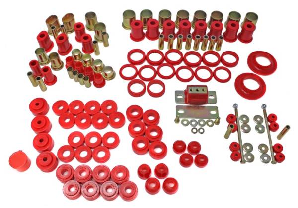 Energy Suspension - Energy Suspension 66-72 Chevelle Red Hyper-flex Master Bushing Set