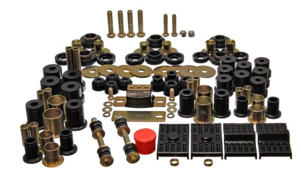 Energy Suspension - Energy Suspension 67-69 Chevrolet Camaro (w/multi leaf springs) Black Hyper-flex Master Bushing Set