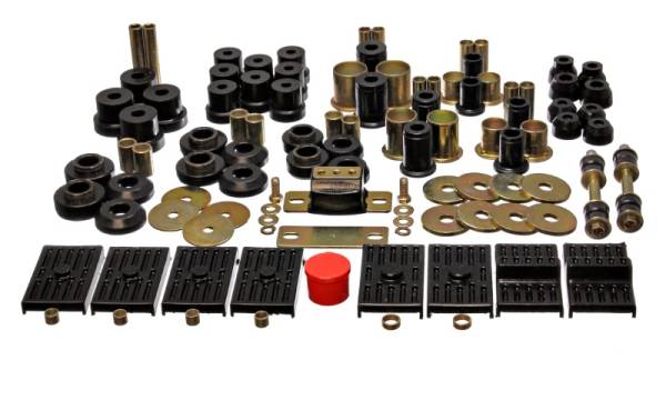 Energy Suspension - Energy Suspension 76-79 Firebird / 75-79 Nova Black Hyper-flex Master Bushing Set