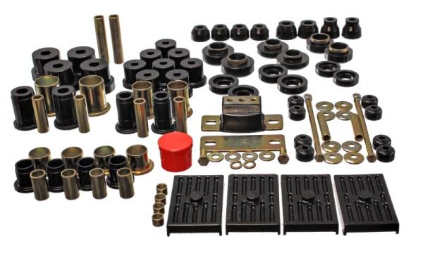 Energy Suspension - Energy Suspension 67-79 GM Camaro/Firebird w/ Multi Leaf Springs Black Hyper-Flex Master Bushing Set