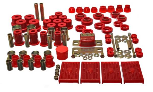 Energy Suspension - Energy Suspension 67-79 GM Camaro / Firebird w/ Multi Leaf Springs Red Hyper-Flex Master Bushing Set