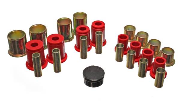 Energy Suspension - Energy Suspension Universal Red Control Arm Bushing Set - Complete Set