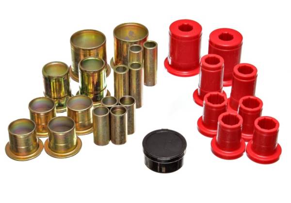 Energy Suspension - Energy Suspension 73-74 Camaro / 73 GrandAm/GrandPrix Red Control Arm Bushing Set - Complete Set