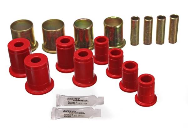 Energy Suspension - Energy Suspension Universal Red Control Arm Bushing Set - Complete Set