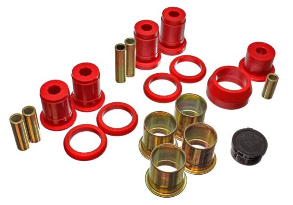 Energy Suspension - Energy Suspension 75-80 Chevy Monza Red Rear Control Arm Bushing Set w/ Thrust Washer