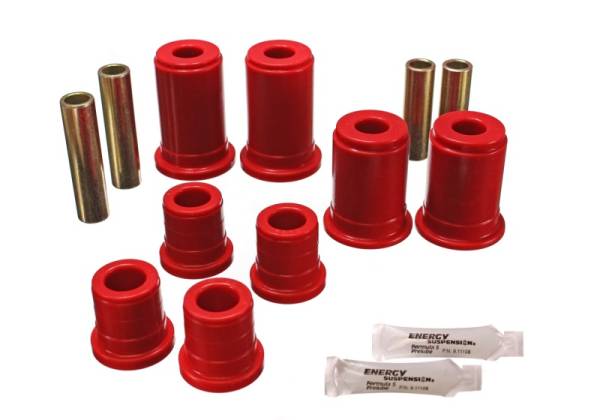 Energy Suspension - Energy Suspension 92-94 K-5 Blazer / 92-99 Denali/Suburban/Yukon Red Front Control Arm Bushing Set