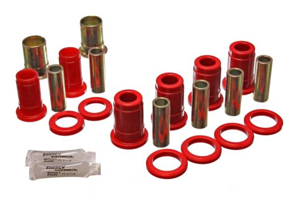 Energy Suspension - Energy Suspension 59-64 Bel Air/Impala / 64 El Camino (w/ Single U/A) Red Rear C/A Bushing Set