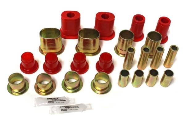 Energy Suspension - Energy Suspension Universal Red Front Control Arm Bushing Set - Complete Set