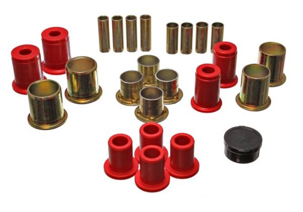 Energy Suspension - Energy Suspension 91-96 Buick LeSabre / 90-94 Chevy Astro Red Front Lower and Upper Control Arm Bush