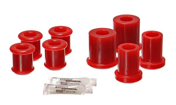 Energy Suspension - Energy Suspension 04-09 Cadillac XLR/XLR-V / 97-12 Corvette Red Front End C/A Bushing Set