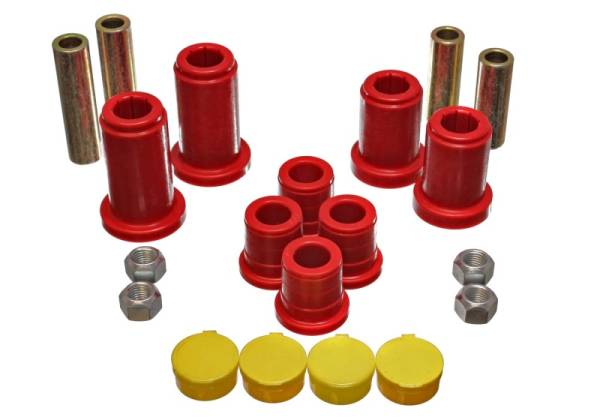 Energy Suspension - Energy Suspension 98-99 Tahoe/Yukon/Denali / 98-95 K5 Blazer 4WD Red Front End C/A Bushing Set