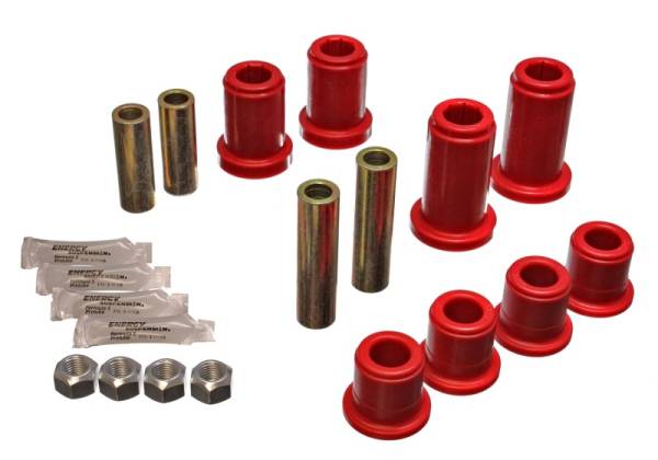 Energy Suspension - Energy Suspension 01-06 GM Silverado C2500 HD 2WD/K2500 HD 4WD Red Front End Control Arm Bushing Set