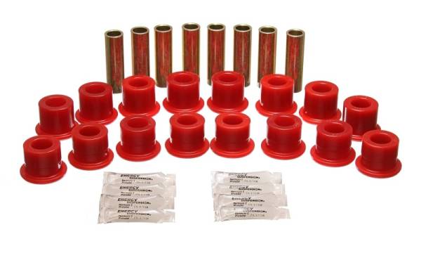 Energy Suspension - Energy Suspension 94-06 Hummer H1 Red Front & Rear End Control Arm Bushing Set