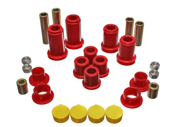 Energy Suspension - Energy Suspension 99-07 General Motors (Various) Red Front End Control Arm Bushing Set