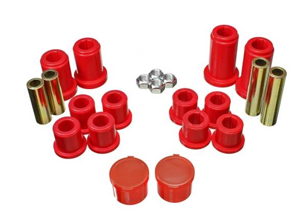 Energy Suspension - Energy Suspension 07-13 Chevrolet Silverado1500 4WD Front Control Arm Bushing Set - Red