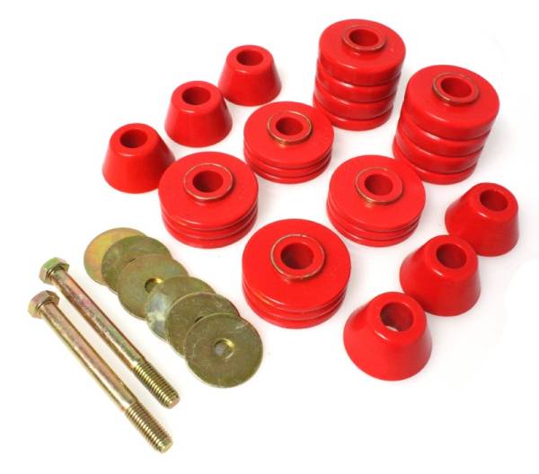 Energy Suspension - Energy Suspension Gm Body Mounts - Red