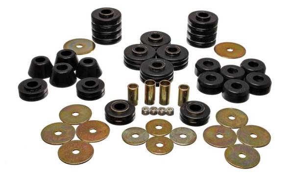 Energy Suspension - Energy Suspension 73-95 K5 Blazer Black Body(cab) Mount Set