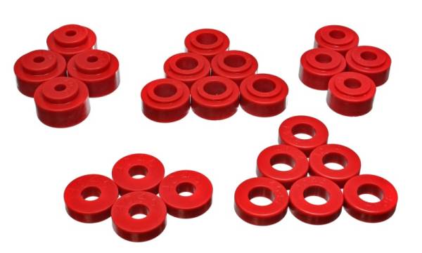 Energy Suspension - Energy Suspension Gm Body Mount Set - Red