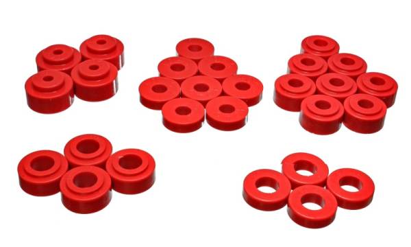 Energy Suspension - Energy Suspension Gm Body Mount Set - Red