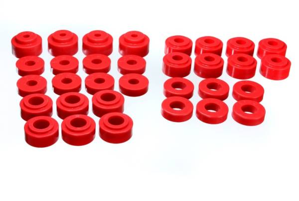 Energy Suspension - Energy Suspension Gm Body Mount Set - Red