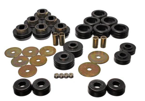 Energy Suspension - Energy Suspension 92-97 GM Denali XL/Blazer/Yukon XL 4WD Black Body Mount Set