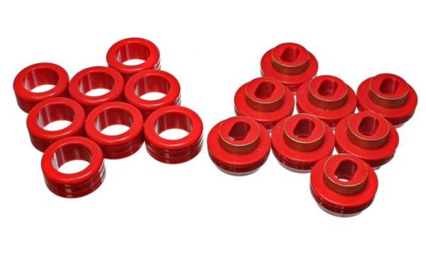 Energy Suspension - Energy Suspension Crew Cab 2&4Wd Body Mounts - Red