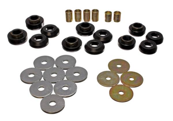 Energy Suspension - Energy Suspension 75-79 Chevrolet Nova / Chevy II Black Body Mount Set