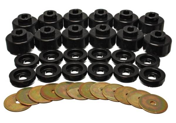 Energy Suspension - Energy Suspension Body Mount Set - Black