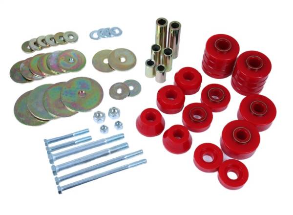 Energy Suspension - Energy Suspension 69-72 GMC C1500 Pickup Red Body Mount Bushing Set