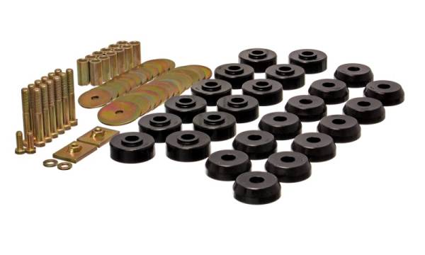 Energy Suspension - Energy Suspension Chevy 59-64 Belair/Biscayne/Caprice/Impala /59-63 El Camino Black Body Mount Set