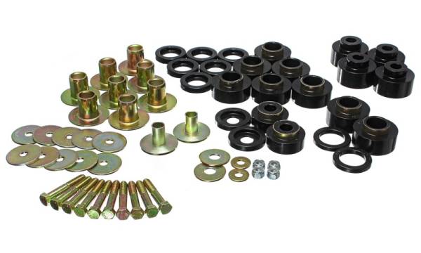 Energy Suspension - Energy Suspension 68-72 Chevy Chevelle/Monte Carlo/Malibu/El Camino Black Body Mount Set