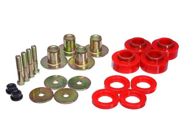 Energy Suspension - Energy Suspension 68-72 Chevrolet Chevelle Red Body Mount Set