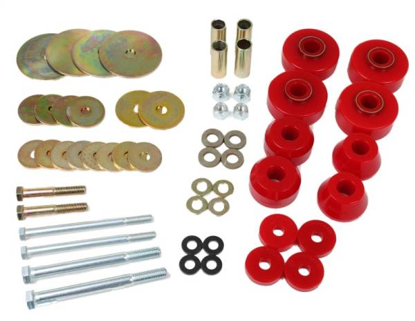 Energy Suspension - Energy Suspension 67-68 Chevrolet C-10 Pickup Red Body Mount Set