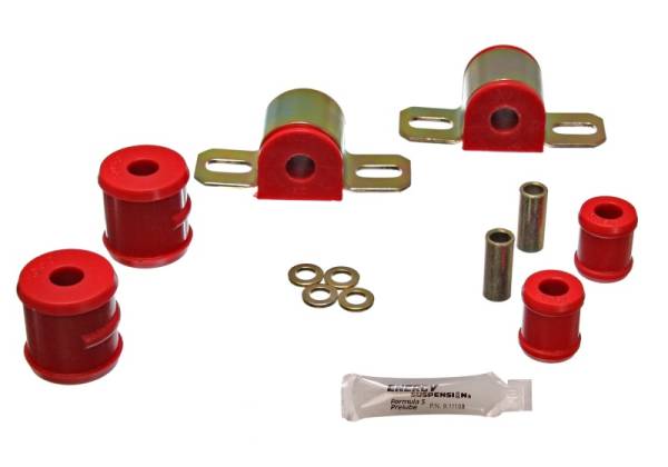 Energy Suspension - Energy Suspension 67-81 Camaro Red 3/4 inch Bar One Bolt Clamp Style Rear Sway Bar Bushing Set