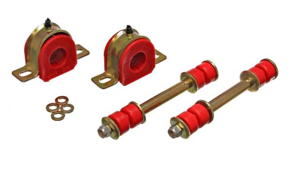 Energy Suspension - Energy Suspension 82-04 Chevy S10 Blazer/S10 PU Red Front Sway Bar Bushing Set w/ 1-1/16in End Links