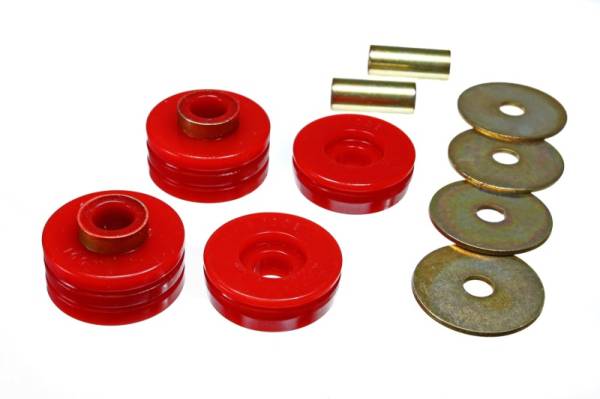 Energy Suspension - Energy Suspension 66-77 Ford Bronco 4WD Red Transmission Mount Set