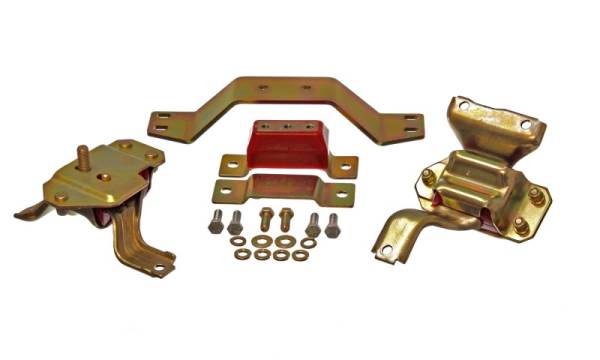 Energy Suspension - Energy Suspension 99-04 Ford Mustang 4.6L V8 Red Motor & Transmission Mount Set