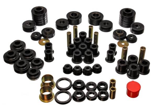 Energy Suspension - Energy Suspension 80-96 Ford F150 Std/Extra Cab Pickup Black Hyper-Flex Master Bushing Set