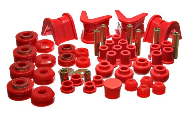 Energy Suspension - Energy Suspension 73-79 Ford F-150 Pickup 4WD Red Hyper-flex Master Bushing Set