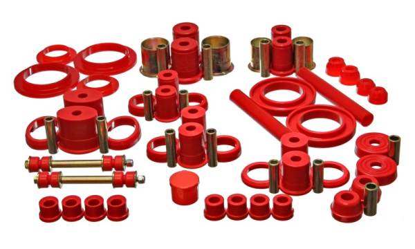 Energy Suspension - Energy Suspension 94-98 Ford Mustang Red Hyper-flex Master Bushing Set