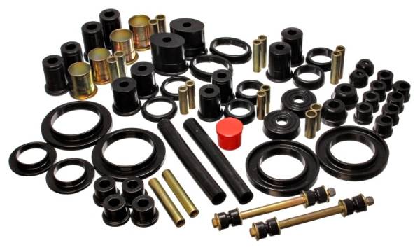 Energy Suspension - Energy Suspension 85-93 Ford Mustang Black Hyper-flex Master Bushing Set