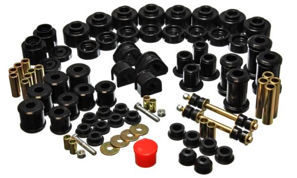 Energy Suspension - Energy Suspension 97-01 Ford Expedition/Navigator 4WD Black Hyper-Flex Master Bushing Set