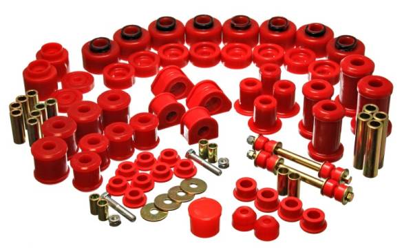 Energy Suspension - Energy Suspension 97-01 Ford Expedition/Navigator 4WD Red Hyper-Flex Master Bushing Set