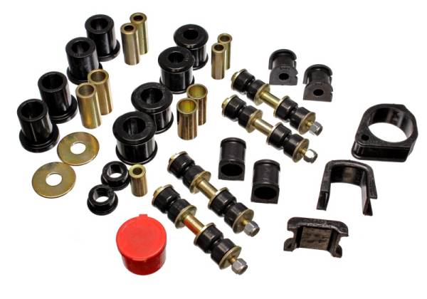 Energy Suspension - Energy Suspension 97-01 Ford Escort/ZX2 Black Hyper-flex Master Bushing Set