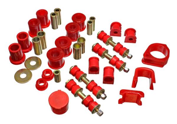 Energy Suspension - Energy Suspension 97-01 Ford Escort/ZX2 Red Hyper-flex Master Bushing Set