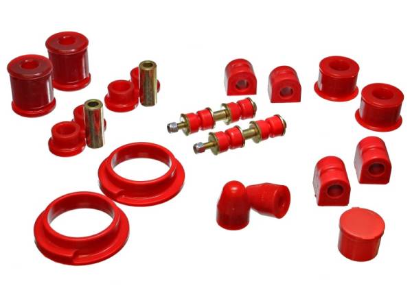 Energy Suspension - Energy Suspension 00-04 Ford Focus Red Hyper-flex Master Bushing Set